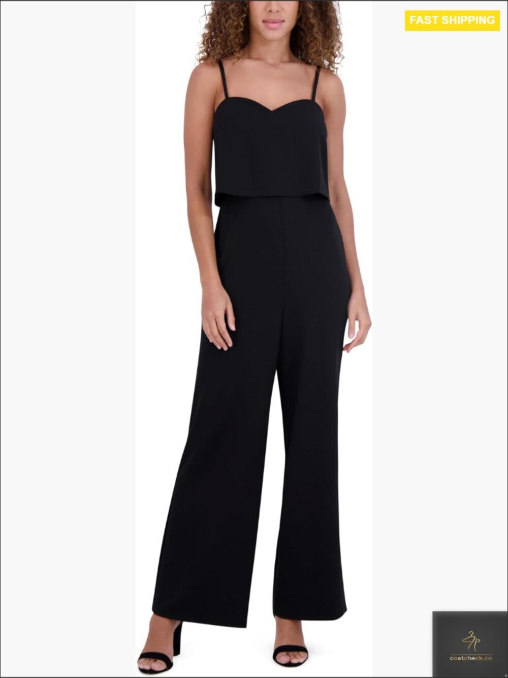 Sleeveless Crepe Sweetheart Jumpsuit Elegant Chic Versatile Work To Evening